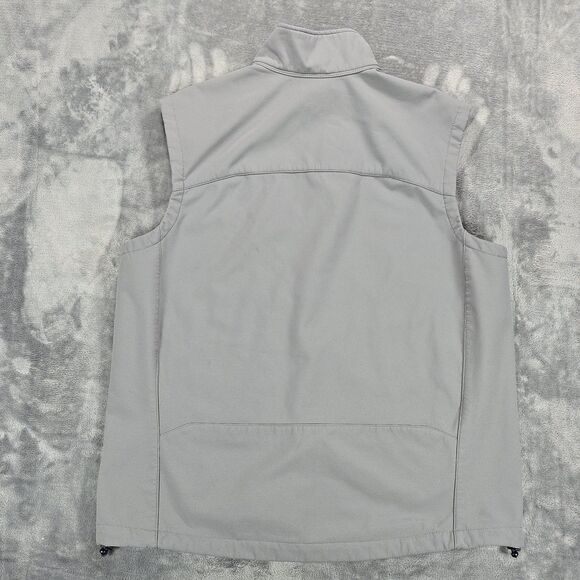 Eddie Bauer Vest Mens L Gray Full Zip Fleece Lined Repellant Outdoor Hiking - Picture 2 of 8